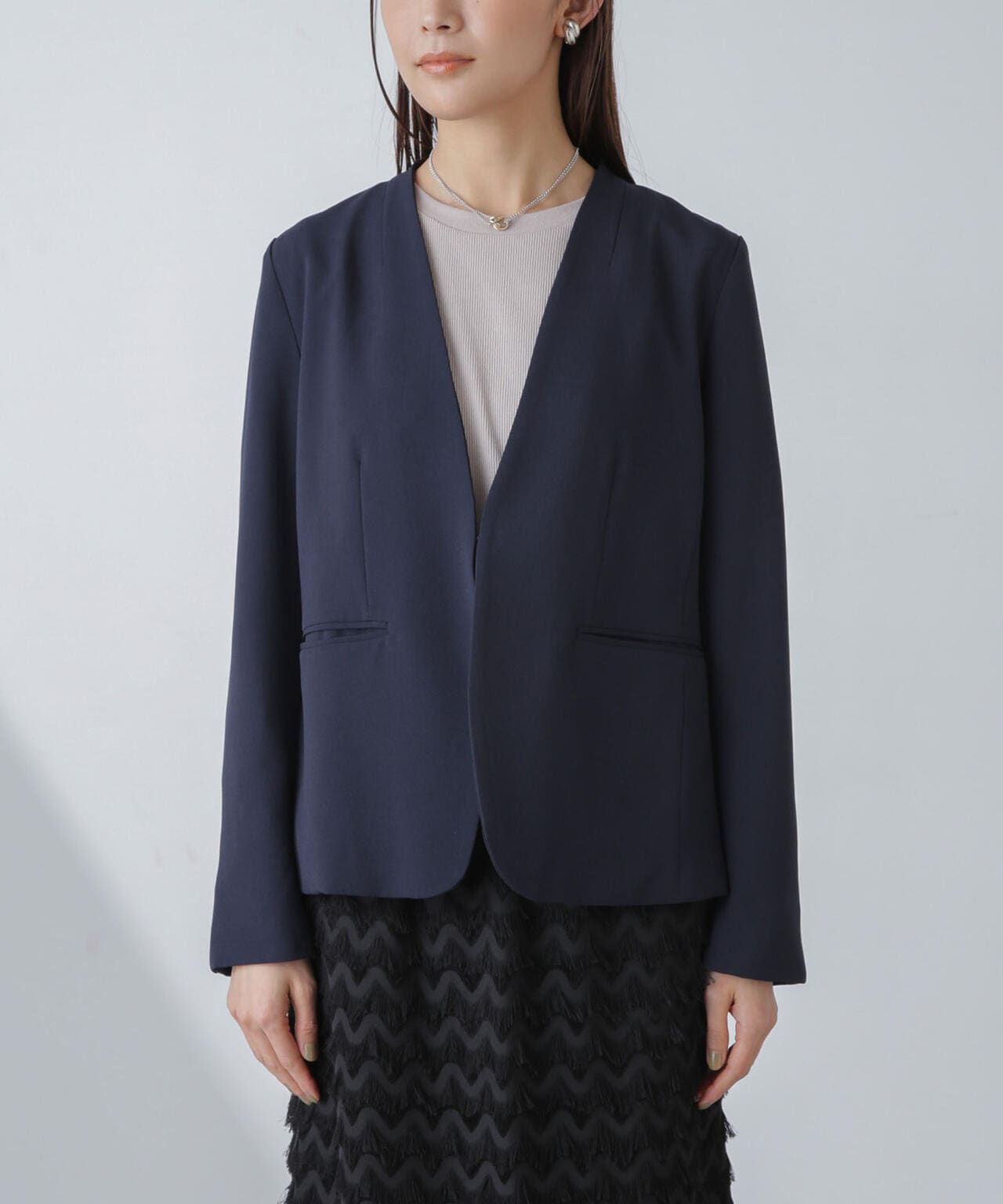 多機能素材ノーラペルジャケット(セットアップ可)