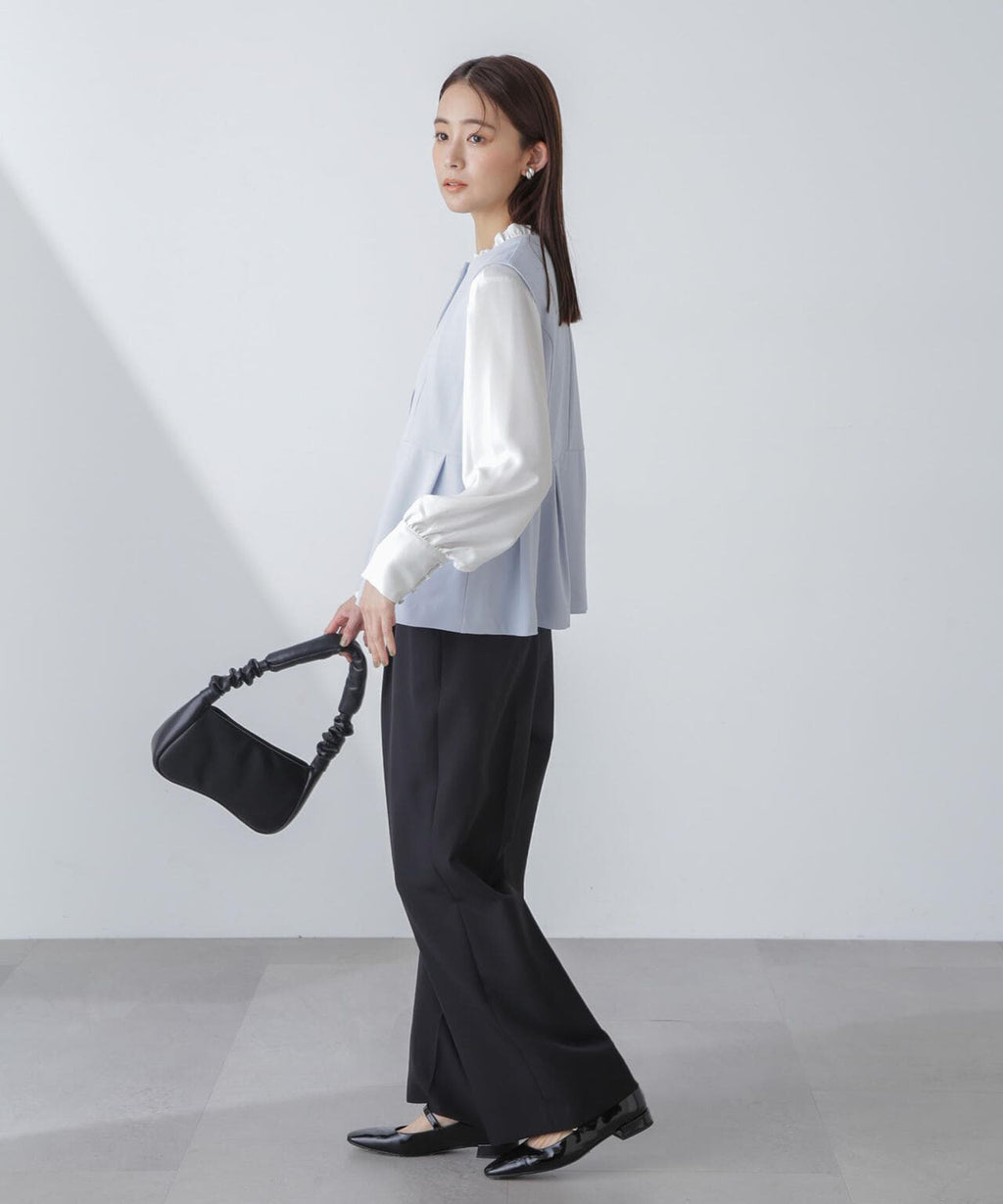 多機能素材ペプラムジレ(セットアップ可）