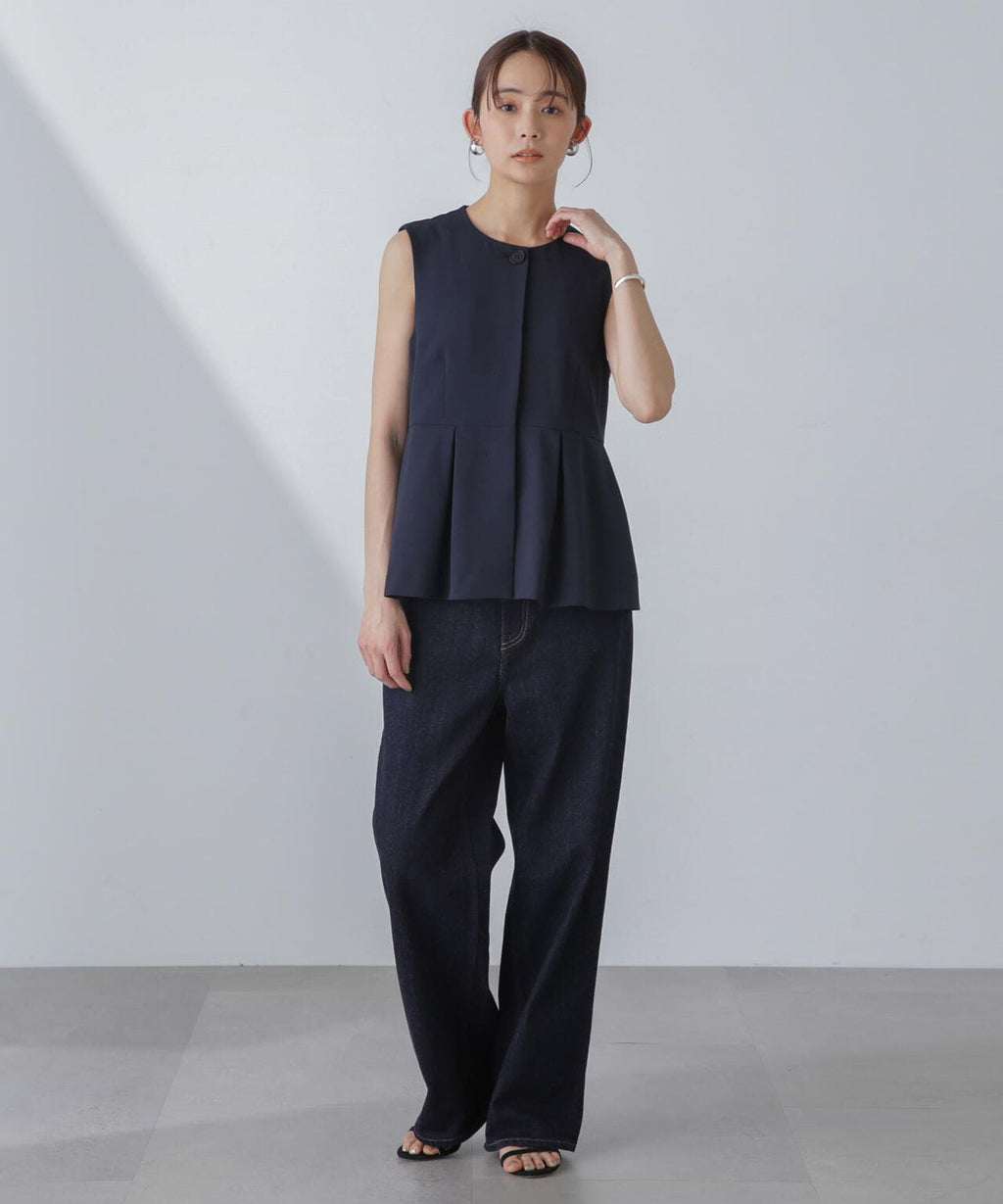 多機能素材ペプラムジレ(セットアップ可）