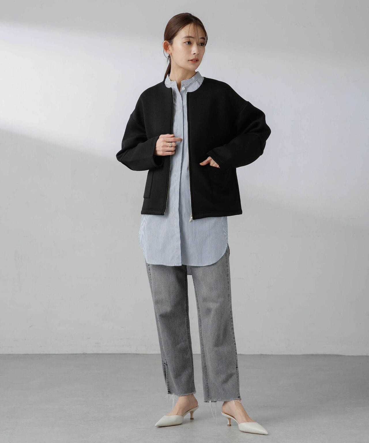 ダンボールカットノーカラージャケット