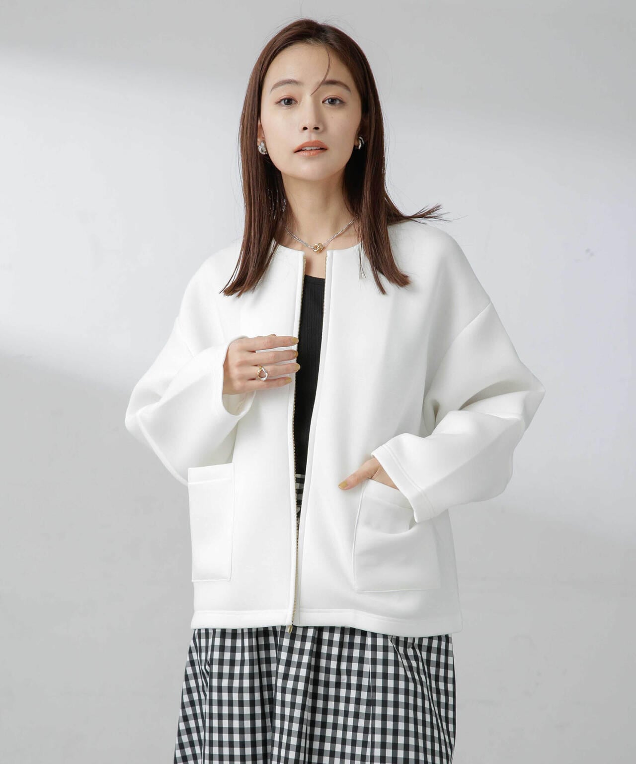 ダンボールカットノーカラージャケット