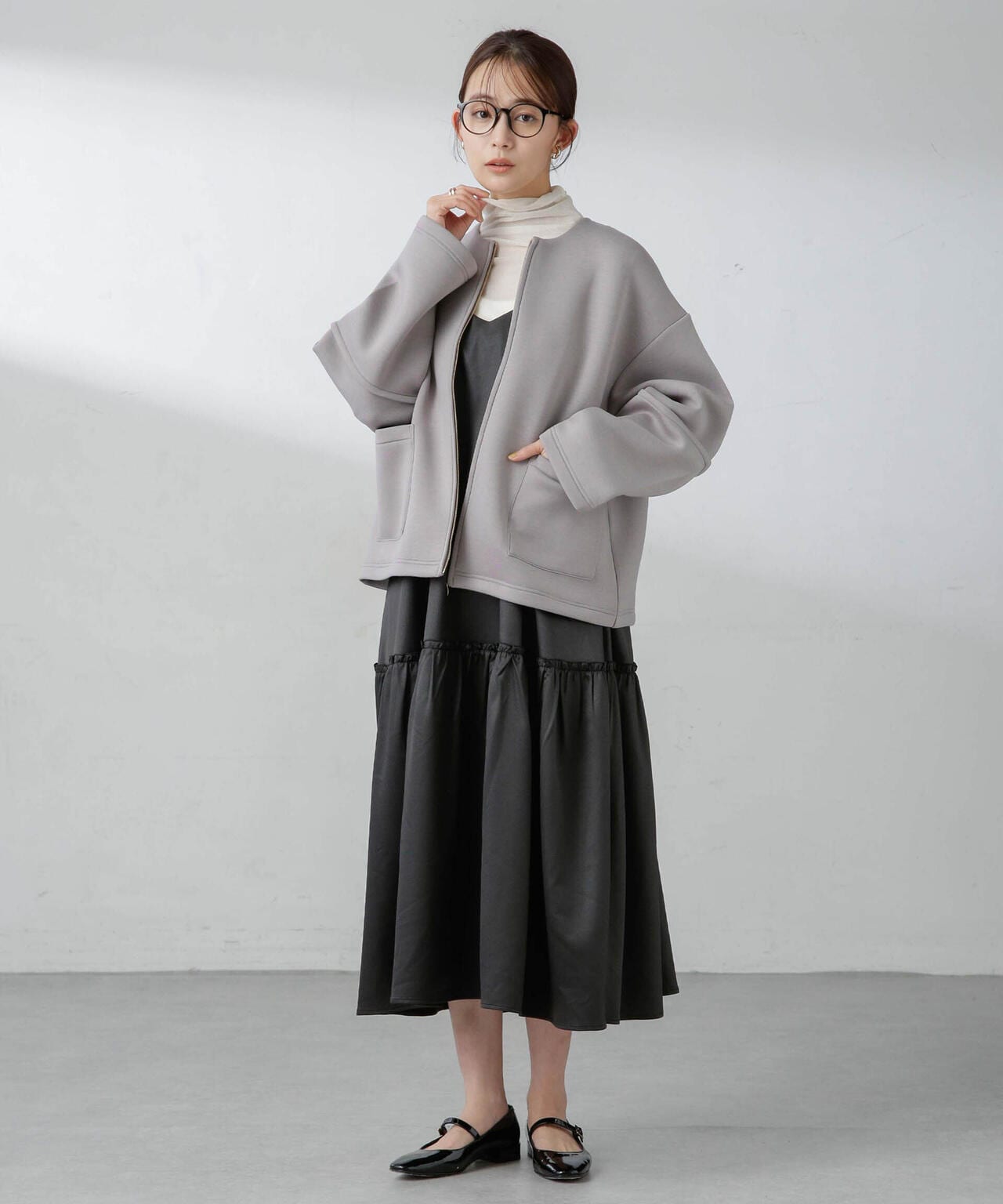 ダンボールカットノーカラージャケット